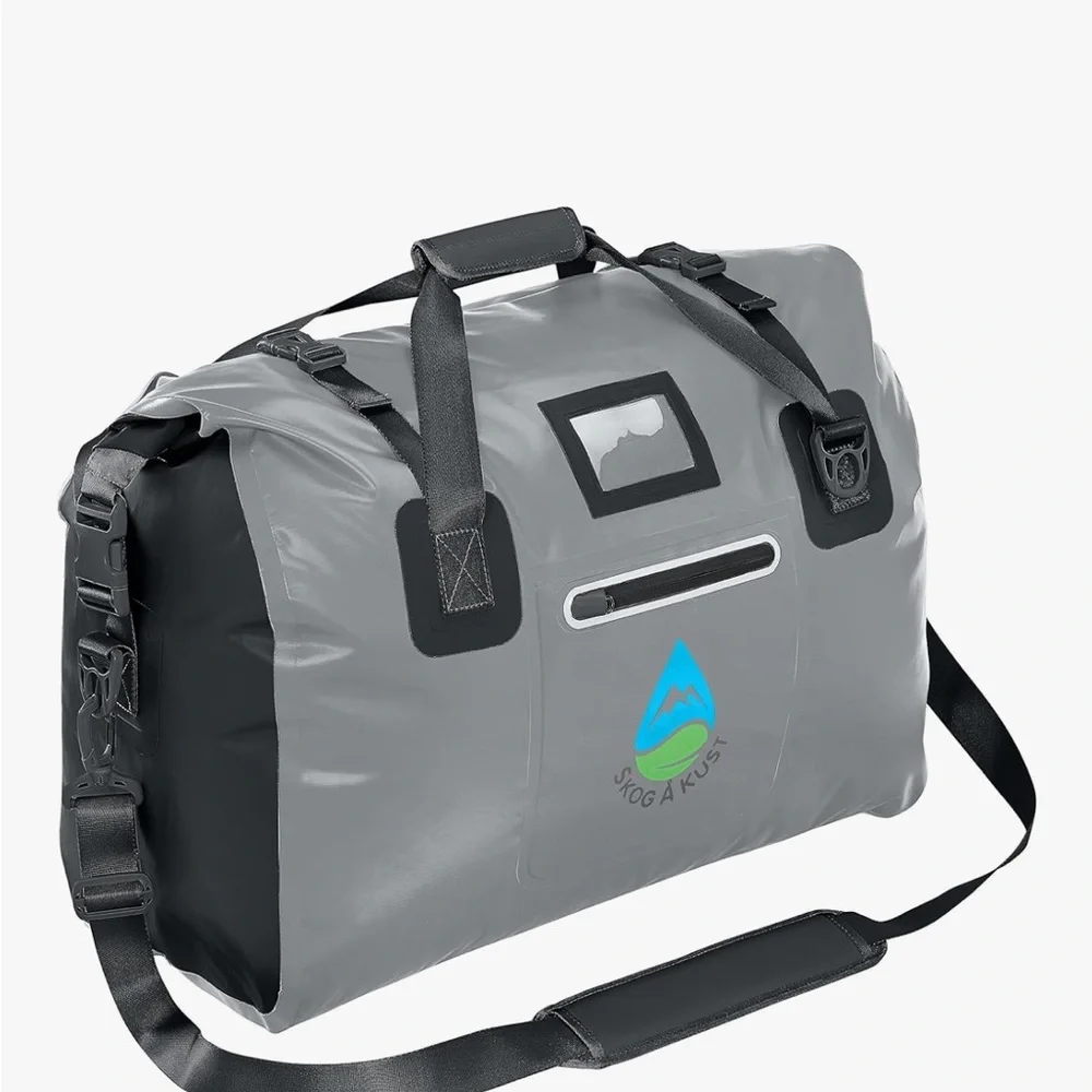 Skog A Kust Gray Waterproof Duffel Bag. 40L capacity